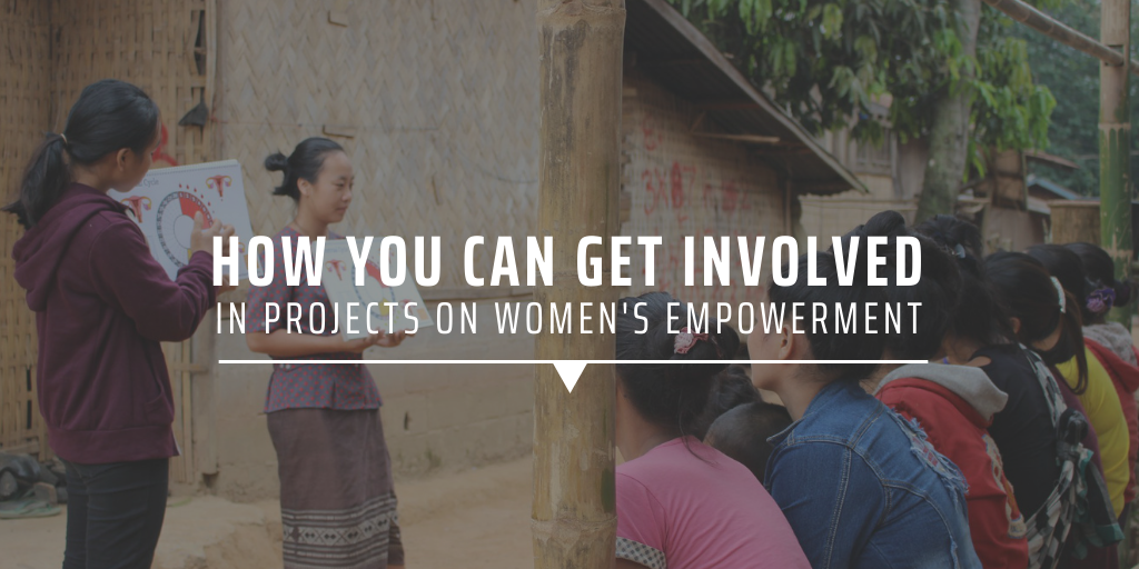 How can you get involved in projects on women's empowerment